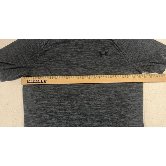 Under Armour Shirt The Tech Tee Mens L Grey Loose Short Sleeve Athletic Running - Picture 7 of 9